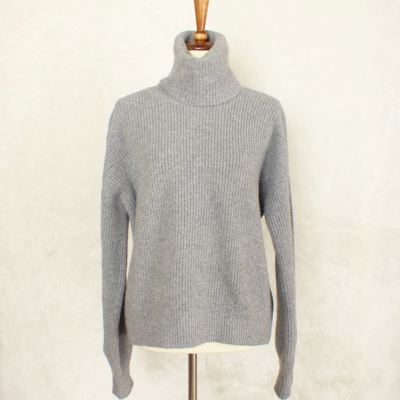 Tory Burch Sweaters - Tory Burch Gray Cashmere Blend Inez Turtleneck